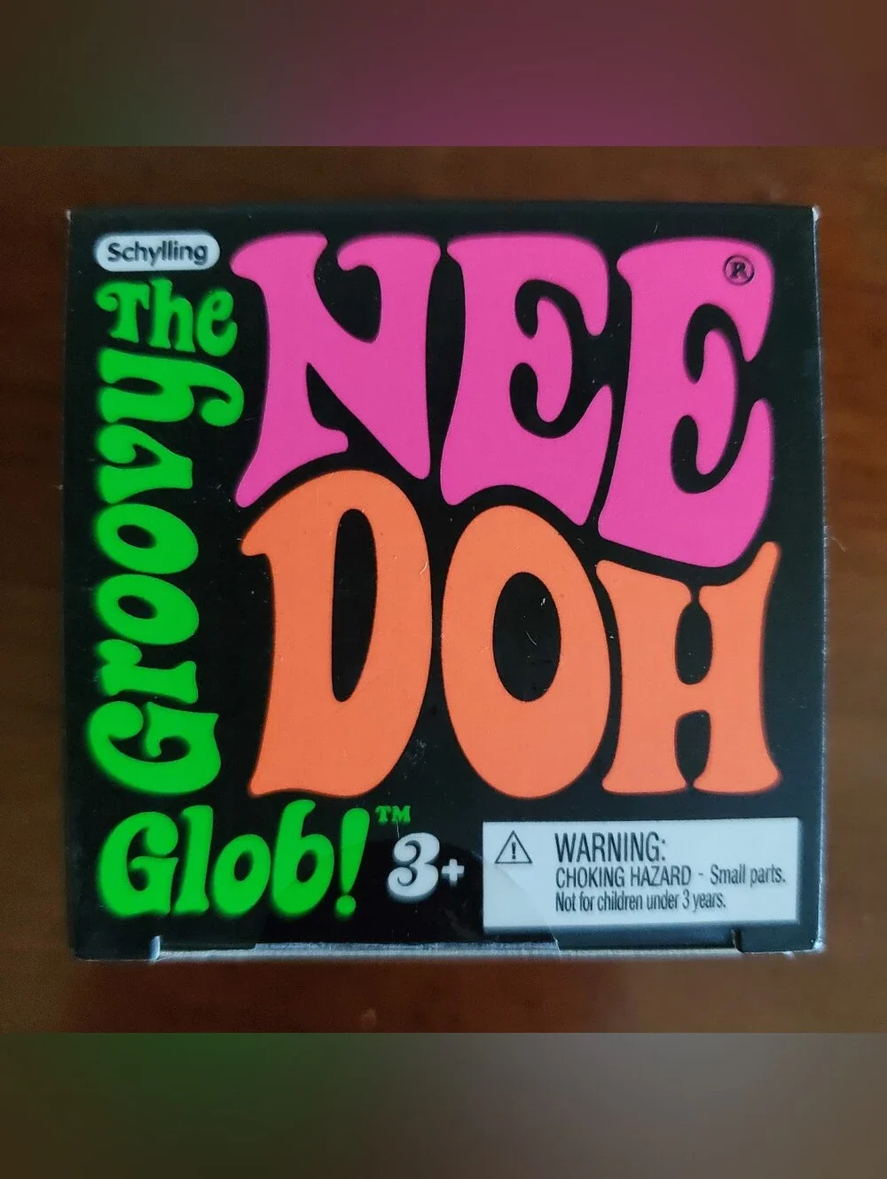 Schylling NEEDOH The Groovy Glob Classic, Squishy, Stress Ball, Orange New